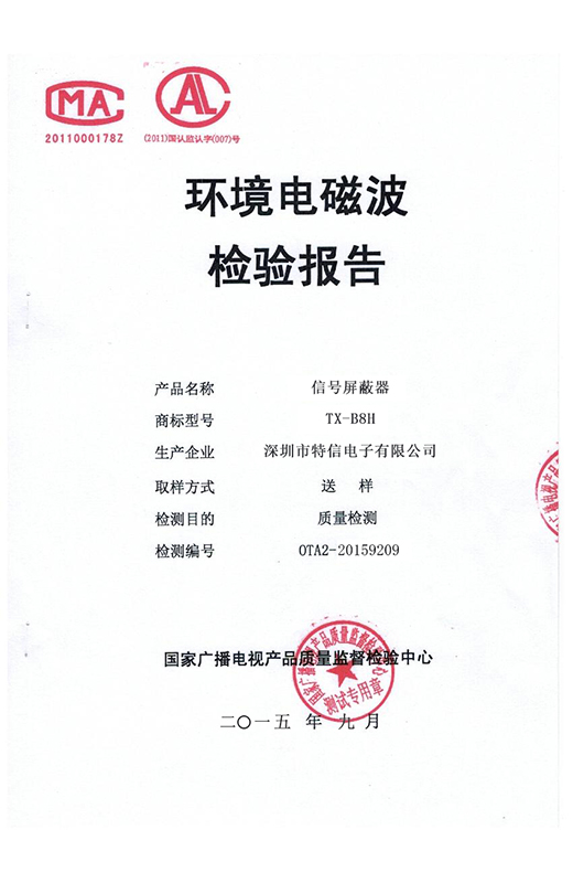 电磁波检验报告