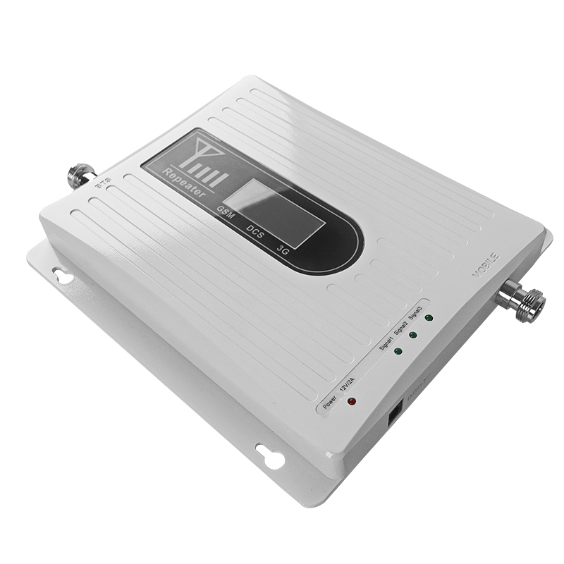 白色手机信号放大DCS GSM 3G三频段信号放大